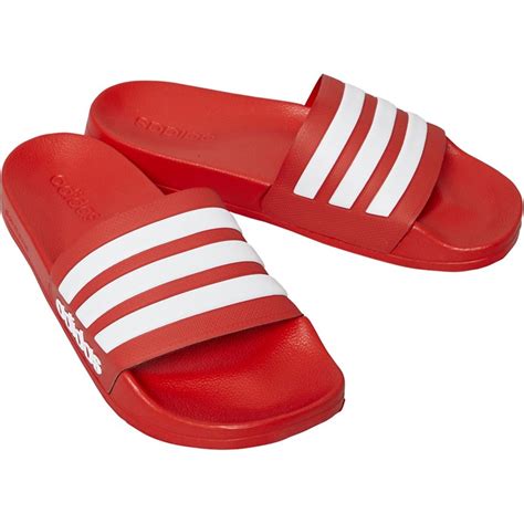 adidas cloudfoam adilette slippers rood heren|adilette cloudfoam slides.